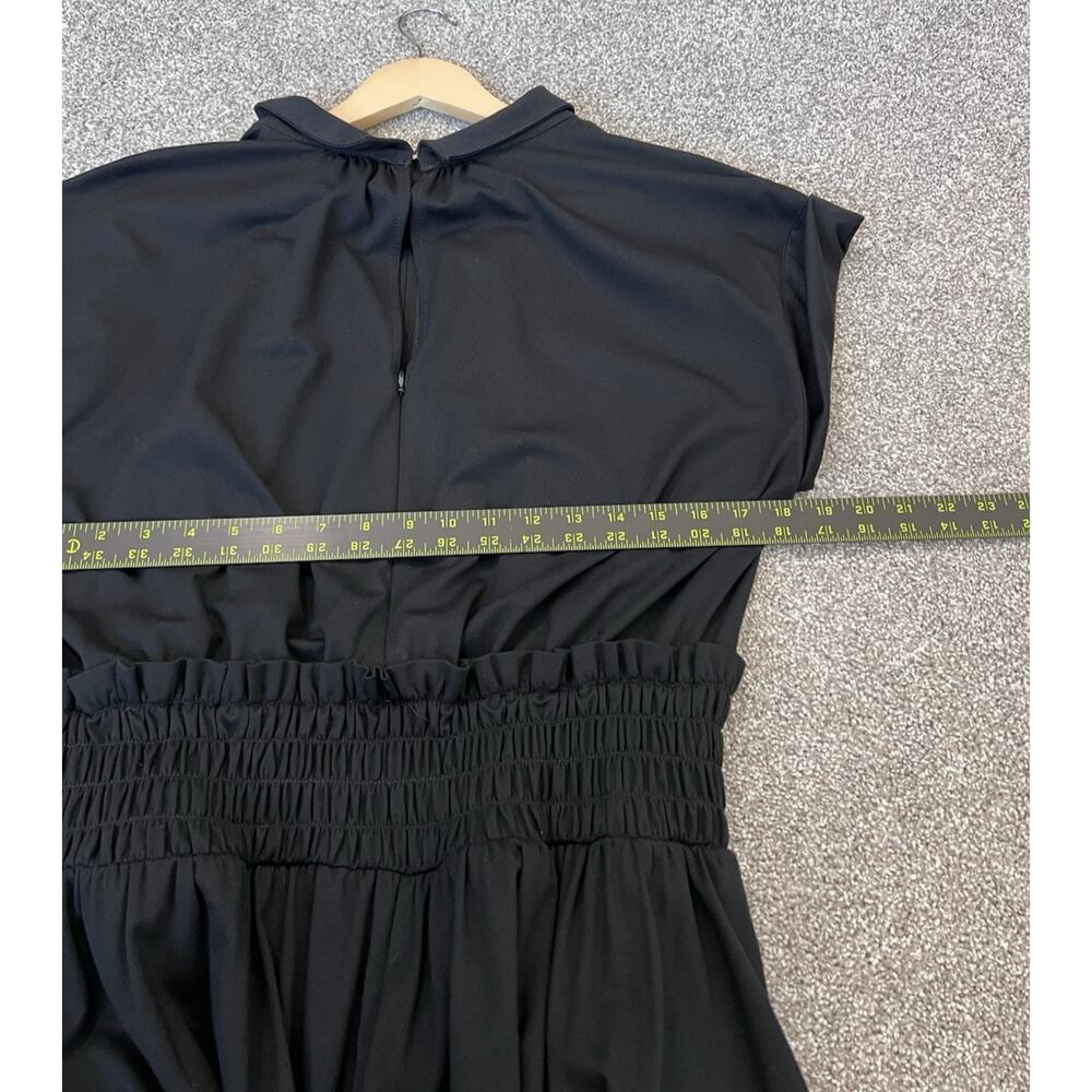 Maeve by Anthropologie Cap-Sleeve Bloomer Romper Smocked Waist Size L - Picture 6 of 7